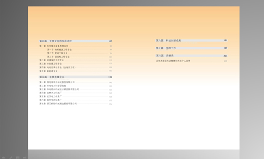 华电工程30年发展历程画册设计