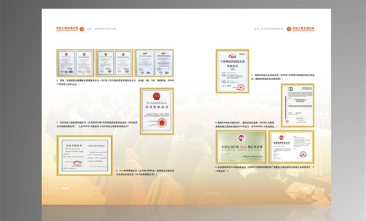 华电工程30年发展历程画册设计