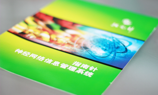 指南针神经网络宣传折页设计