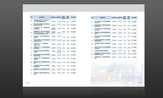 华电环保11年画册设计